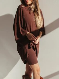 Women's Plus Size Loungewear Sets 2 Pieces Pure Color Fashion Casual Comfort Street Daily Date Polyester Breathable Crew Neck Long Sleeve Shorts Summer Fall Black Red -Deals The Sexy Bra Store eqnqrd1691566037817