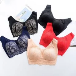 Women's Wireless Bras Full Coverage Pure Color Pull-On Closure Spandex Sexy 1PC Green Black / Bras & Bralettes / Plus Size -Deals The Sexy Bra Store erczxa1620367968608