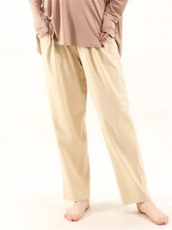 Women's Plus Size Cotton Lounge Pants Pure Color Fashion Casual Comfort Home Street Daily Cotton Warm Gift Pant Pocket Elastic Waist Fall Winter Elegant Black Ivory White -Deals The Sexy Bra Store erdlex1693986219026