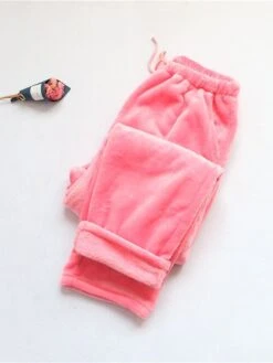 Women's Pajamas Pants Nighty Pure Color Comfort Soft Plush Home Daily Bed Flannel Comfort Warm Long Pant Pocket Elastic Waist Winter Fall Lotus Pink Black 10 Women's Pajamas Pants Nighty Pure Color Comfort Soft Plush Home Daily Bed Flannel Comfort Warm Long Pant Pocket Elastic Waist Winter Fall Lotus Pink Black -Deals The Sexy Bra Store evbjug1669892345082