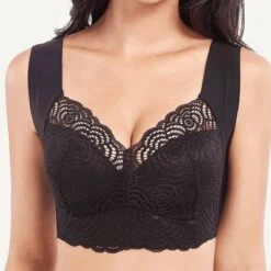 Women's Wireless Bras Full Coverage Pure Color Pull-On Closure Spandex Sexy 1PC Green Black / Bras & Bralettes / Plus Size -Deals The Sexy Bra Store evqikj1620367976230