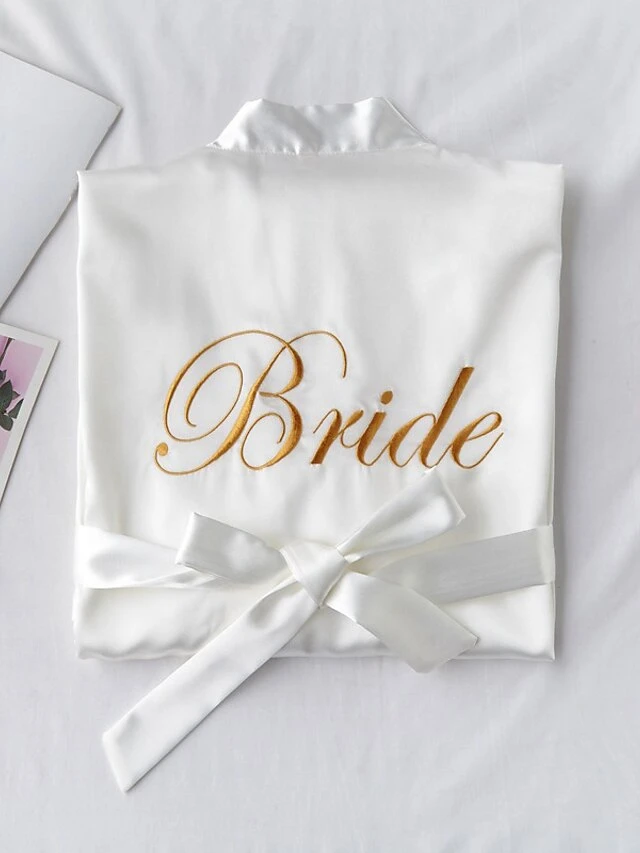 Women's Pajamas Robes Gown Bathrobes Nighty 1 PCS Pure Color Simple Hot Fashion Home Wedding Party Spa Silk Gift Crew Neck Long Sleeve Basic Belt Included Spring Summer White Pink / Satin 2 Women's Pajamas Robes Gown Bathrobes Nighty 1 PCS Pure Color Simple Hot Fashion Home Wedding Party Spa Silk Gift Crew Neck Long Sleeve Basic Belt Included Spring Summer White Pink / Satin - Image 2