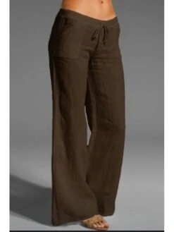 Women's Loungewear Pants Pure Color Simple Casual Comfort Home Daily Vacation Cotton Breathable Pant Pocket Elastic Waist Summer Spring Black White 15 Women's Loungewear Pants Pure Color Simple Casual Comfort Home Daily Vacation Cotton Breathable Pant Pocket Elastic Waist Summer Spring Black White -Deals The Sexy Bra Store faveqi1681300521889