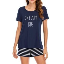 Women's Pajamas Sets Nighty Pjs 2 Pieces Animal Letter Fashion Simple Comfort Party Home Daily Modal Breathable Gift Crew Neck Short Sleeve T Shirt Tee Shorts Elastic Waist Spring Summer Blue Wine 24 Women's Pajamas Sets Nighty Pjs 2 Pieces Animal Letter Fashion Simple Comfort Party Home Daily Modal Breathable Gift Crew Neck Short Sleeve T Shirt Tee Shorts Elastic Waist Spring Summer Blue Wine -Deals The Sexy Bra Store fbduxs1642503073154