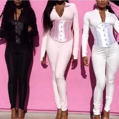 Fashion Womens Underbust Waist Training Corset Bustier Sexy Satin Vintage -Deals The Sexy Bra Store fdygwz1663920052294