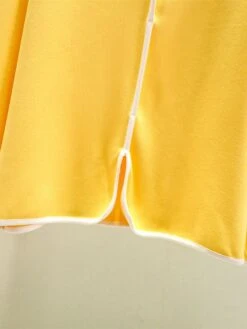 Women's Pajamas Sets Patchwork Warm Fashion Plush Home Daily Bed Cotton Warm Breathable V Wire Long Sleeve Shirt Pant Button Fall Winter Korean Fans Yellow -Deals The Sexy Bra Store flilnz1695281901104