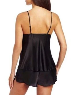 Women's Sexy Lingerie Sets Pure Color Simple Casual Soft Home Daily Bed Spandex Breathable Straps Sleeveless Strap Top Shorts Elastic Waist Summer Spring Black White 13 Women's Sexy Lingerie Sets Pure Color Simple Casual Soft Home Daily Bed Spandex Breathable Straps Sleeveless Strap Top Shorts Elastic Waist Summer Spring Black White -Deals The Sexy Bra Store fnwpdk1681275709733
