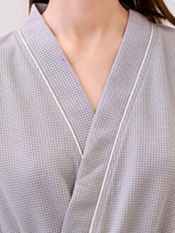Women's Bathrobe Pure Color Simple Casual Comfort Home Daily Bed Polyester Breathable V Wire Long Sleeve Fall Winter -Deals The Sexy Bra Store fqijar1694164347048