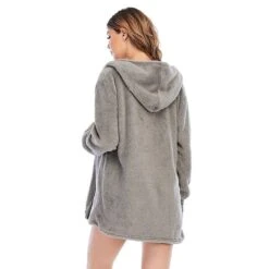 Women's Hooded Pajama Sets 3 Pieces Fluffy Fleece Long Sleeves Coat Shorts Vest For Winter Gift For Valentine's Day 39 Women's Hooded Pajama Sets 3 Pieces Fluffy Fleece Long Sleeves Coat Shorts Vest For Winter Gift For Valentine's Day -Deals The Sexy Bra Store fqwrcd1662696302506