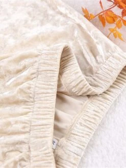 Women's Pajamas Sets Pure Color Warm Fashion Casual Home Daily Bed Velvet Warm Breathable Lapel Long Sleeve Shirt Pant Button Fall Winter Beige -Deals The Sexy Bra Store fsuqdc1693206741913