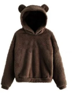 Women's Hoodie Fleece Lounge Top 3D Ear Pure Color Warm Fashion Plush Home Street Daily Polar Warm Breathable Long Sleeve Hoodie Fall Winter Claret Leather Pink 27 Women's Hoodie Fleece Lounge Top 3D Ear Pure Color Warm Fashion Plush Home Street Daily Polar Warm Breathable Long Sleeve Hoodie Fall Winter Claret Leather Pink -Deals The Sexy Bra Store genwcd1697074789828
