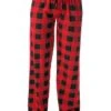 Women's Christmas Lounge Pants Grid / Plaid Simple Casual Comfort Home Daily Bed Polyester Breathable Pant Pocket Elastic Waist Fall Winter Black Light Green