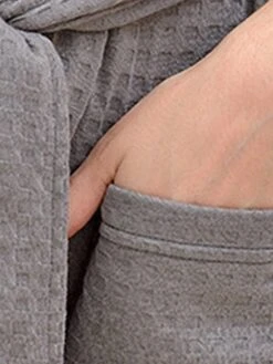 Couple's Robe Bathrobe Robes Gown Pure Color Casual Comfort Oversized Home Daily Bed Polyester Breathable V Wire Long Sleeve Summer Fall White Pink -Deals The Sexy Bra Store ggheke1689581360398