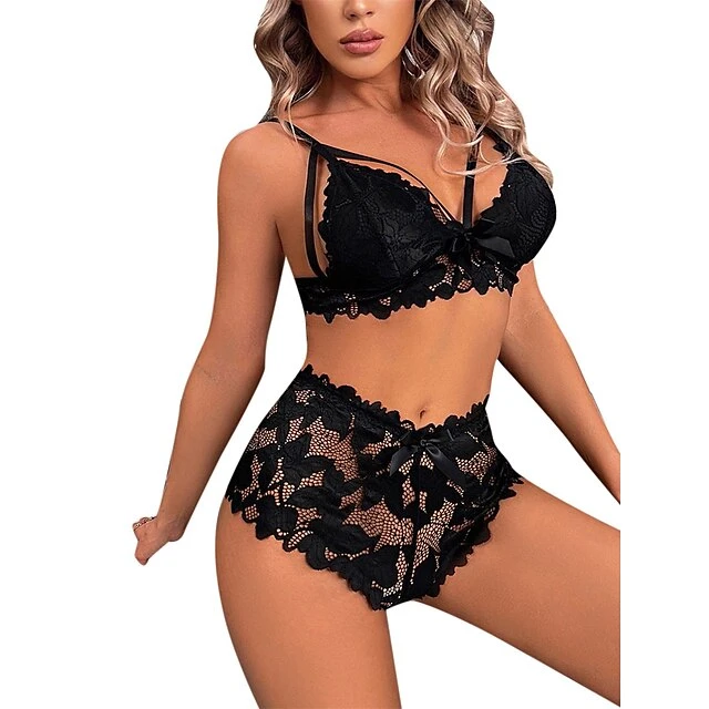 Women's Plus Size Sexy Bodies Sets 2 Pieces Pure Color Fashion Sexy Uniforms Lovers Xmas Home Christmas Daily Polyester Breathable Straps Sleeveless Strap Top Summer Spring Black White 7 Women's Plus Size Sexy Bodies Sets 2 Pieces Pure Color Fashion Sexy Uniforms Lovers Xmas Home Christmas Daily Polyester Breathable Straps Sleeveless Strap Top Summer Spring Black White - Image 7