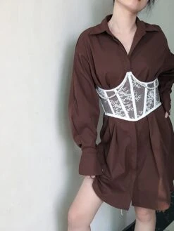 Corset Women's Corset Tops Sexy Underbust Corset Retro Embroidery Lace Lace Flower Buckle Lace Up Polyester Prom Birthday Party Party & Evening Spring & Summer Fall & Winter All Seasons White Black 34 Corset Women's Corset Tops Sexy Underbust Corset Retro Embroidery Lace Lace Flower Buckle Lace Up Polyester Prom Birthday Party Party & Evening Spring & Summer Fall & Winter All Seasons White Black -Deals The Sexy Bra Store gpldce1637158233063