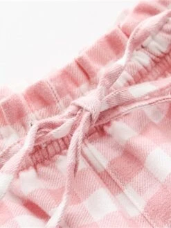 Women's Flannelette Brushed Pajamas Pants Grid / Plaid Basic Casual Comfort Home Daily Bed Cotton Breathable Pant Autunm Winter Light Pink Pink -Deals The Sexy Bra Store gssfga1688634074781