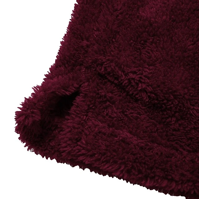 Women's Plus Size Loungewear Top Pure Color Warm Simple Plush Home Daily Vacation Fleece Hoodie Long Sleeve Fall Winter Black White 7 Women's Plus Size Loungewear Top Pure Color Warm Simple Plush Home Daily Vacation Fleece Hoodie Long Sleeve Fall Winter Black White - Image 7