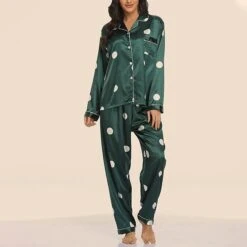 Women's Pajamas Sets Pjs 2 Pieces Flower Simple Hot Comfort Party Home Daily Satin Lapel Long Sleeve Shirt Pant Elastic Waist Fall Spring 6003 6020 30 Women's Pajamas Sets Pjs 2 Pieces Flower Simple Hot Comfort Party Home Daily Satin Lapel Long Sleeve Shirt Pant Elastic Waist Fall Spring 6003 6020 -Deals The Sexy Bra Store gtjtyr1665566659664
