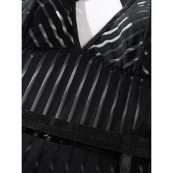 Women's Sexy Bodies Bodysuits Stripe Lovers Hot See Through Date Valentine's Day Polyester Breathable Sleeveless Backless Summer Spring Black 18 Women's Sexy Bodies Bodysuits Stripe Lovers Hot See Through Date Valentine's Day Polyester Breathable Sleeveless Backless Summer Spring Black -Deals The Sexy Bra Store gtlisg1692602360719