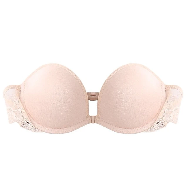 Women's Bras & Bralettes Tube Bra Strapless Demi Cup Solid Color V Neck Stretchy Breathable Invisible Casual Daily Nylon White / 1 PC 12 Women's Bras & Bralettes Tube Bra Strapless Demi Cup Solid Color V Neck Stretchy Breathable Invisible Casual Daily Nylon White / 1 PC - Image 12