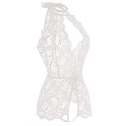 Women's Plus Size Sexy Bodies Bodysuits Teddies & Bodysuits Pure Color Lovers Hot See Through Home Bed Valentine's Day Spandex Breathable Halter Neck Sleeveless Backless Summer Spring Black White 36 Women's Plus Size Sexy Bodies Bodysuits Teddies & Bodysuits Pure Color Lovers Hot See Through Home Bed Valentine's Day Spandex Breathable Halter Neck Sleeveless Backless Summer Spring Black White -Deals The Sexy Bra Store gyjhan1688541594244