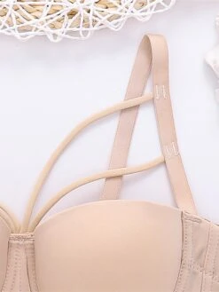 Women's Corset Bustier Solid Comfort Home Xmas Daily Bed Polyester Breathable Straps Sleeveless Backless Summer Spring Black White -Deals The Sexy Bra Store hbsrwz1696315680923