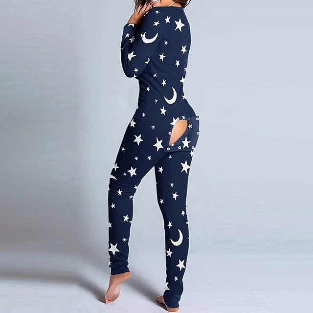 Women's Pajamas Onesie Jumpsuit Nighty 1 PCS Graphic Prints Milk Cow Fashion Simple Comfort Home Daily Bed Polyester Breathable Gift V Wire Long Sleeve Print Spring Fall Black Red 2 Women's Pajamas Onesie Jumpsuit Nighty 1 PCS Graphic Prints Milk Cow Fashion Simple Comfort Home Daily Bed Polyester Breathable Gift V Wire Long Sleeve Print Spring Fall Black Red - Image 2