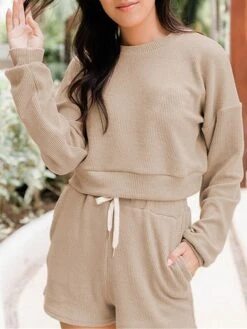 Women's Loungewear Sets Pure Color Sport Casual Comfort Home Street Daily Polyester Breathable Crew Neck Long Sleeve Hoodie Shorts Pocket Spring Fall Black Pink 39 Women's Loungewear Sets Pure Color Sport Casual Comfort Home Street Daily Polyester Breathable Crew Neck Long Sleeve Hoodie Shorts Pocket Spring Fall Black Pink -Deals The Sexy Bra Store hhjevn1677485061621