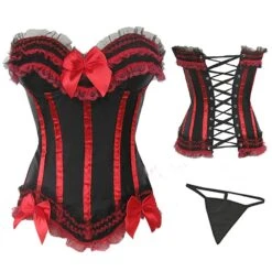 Women's Plus Size Corsets Halloween Country Bavarian Overbust Corset Corset Dresses Classic Retro Tummy Control Lace Stripe Waves Lace Up Nylon Polyester / Cotton Christmas Wedding Party / Bow 27 Women's Plus Size Corsets Halloween Country Bavarian Overbust Corset Corset Dresses Classic Retro Tummy Control Lace Stripe Waves Lace Up Nylon Polyester / Cotton Christmas Wedding Party / Bow -Deals The Sexy Bra Store hhzmcz1624949240591