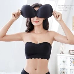 Women's Bras & Bralettes Seamless Strapless Full Coverage Solid Color Sexy Micro-elastic Push Up Invisible Sport Casual Daily Nylon Black / 1 PC 39 Women's Bras & Bralettes Seamless Strapless Full Coverage Solid Color Sexy Micro-elastic Push Up Invisible Sport Casual Daily Nylon Black / 1 PC -Deals The Sexy Bra Store hjnbxw1656503161315