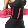 Corset Women‘s Waist Trainer Breathable Sport Underbust Corset Basic Yoga Solid Color Hook And Loop Spandex Valentine‘s Day Running Gym Spring & Summer Fall & Winter Purple Black Red 1 Pc
