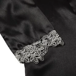 Women's Lingerie Pajama Sets 5 Pieces Satin Floral Lace Cami Top With Robe Nightgown Pants Pink Black Size XXL 21 Women's Lingerie Pajama Sets 5 Pieces Satin Floral Lace Cami Top With Robe Nightgown Pants Pink Black Size XXL -Deals The Sexy Bra Store htfgnn1659439299315