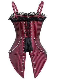 Women's Plus Size Corsets Halloween Waist Trainer Body Shaper Pure Color Sport Simple Casual Daily Going Out Polyester Breathable Sleeveless Summer Spring Black Red -Deals The Sexy Bra Store hvarpo1691133288463