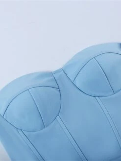 Women's Corset Shapewear Top Pure Color Corsets Street Date Going Out Polyester Breathable Bandeau Sleeveless Backless Summer Spring White Pink -Deals The Sexy Bra Store iblnkf1697074751375