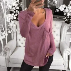 Women's Plus Size Loungewear Top Nighty Pure Color Basic Simple Comfort Home Daily Cotton V Wire Long Sleeve Pocket Spring Fall White Black 24 Women's Plus Size Loungewear Top Nighty Pure Color Basic Simple Comfort Home Daily Cotton V Wire Long Sleeve Pocket Spring Fall White Black -Deals The Sexy Bra Store icivry1667380447462