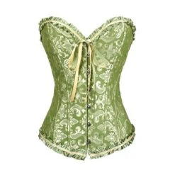 Corset Women's Corsets Trachtenmieder Christmas Halloween Wedding Party Birthday Party Plus Size Black White Wine Country Bavarian Overbust Corset Hook & Eye Lace Up Tummy Control Push Up Jacquard