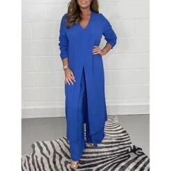 Women's Pajamas Pajama Top And Pant Sets 2 Pieces Pure Color Fashion Casual Soft Home Daily Bed Polyester Breathable V Wire Long Sleeve T Shirt Tee Pant Summer Spring Black White -Deals The Sexy Bra Store icxmcy1683533921269