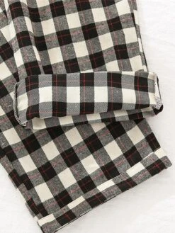 Women's Christmas Lounge Pants Grid / Plaid Simple Casual Xmas Comfort Cotton Breathable Pant Pocket Elastic Waist Fall Winter Pink Plaid Black And White Plaid -Deals The Sexy Bra Store idzoiv1695281858563