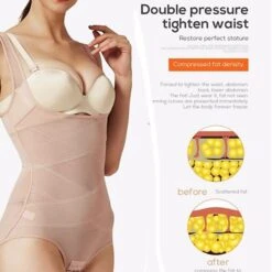 Corset Women's Bodysuits Shapewears Home Office Christmas Bed Plus Size Black Purple Apricot Sport Seamless Sexy Buckle Seamed Criss Cross Classic Tummy Control Solid Color Pure Color Summer Spring -Deals The Sexy Bra Store iftezx1694397150938