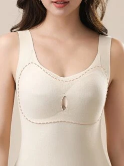 Women's Top Thermal Shirt Pure Color Warm Casual Home Street Daily Polyester Warm Breathable V Wire Sleeveless Fall Winter Bean Paste Color Black 10 Women's Top Thermal Shirt Pure Color Warm Casual Home Street Daily Polyester Warm Breathable V Wire Sleeveless Fall Winter Bean Paste Color Black -Deals The Sexy Bra Store ihgkif1694072366892