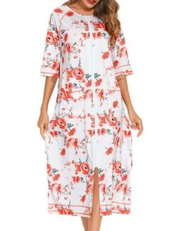 Women's Pajamas Robes Gown Bathrobes Pjs Leopard Flower Simple Comfort Home Daily Cotton Crew Neck Half Sleeve Pocket Winter Fall Blue Pink 23 Women's Pajamas Robes Gown Bathrobes Pjs Leopard Flower Simple Comfort Home Daily Cotton Crew Neck Half Sleeve Pocket Winter Fall Blue Pink -Deals The Sexy Bra Store insjym1661336270308