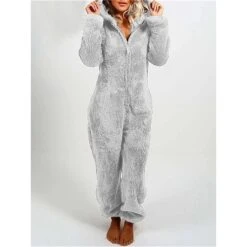 Women's Plus Size Onesie Pajama For Adult Pure Color Warm Fashion Plush Home Christmas DailyWarm Hoodie Long Sleeve Fall Winter Black Red 6 Women's Plus Size Onesie Pajama For Adult Pure Color Warm Fashion Plush Home Christmas DailyWarm Hoodie Long Sleeve Fall Winter Black Red -Deals The Sexy Bra Store intyxo1694164363144