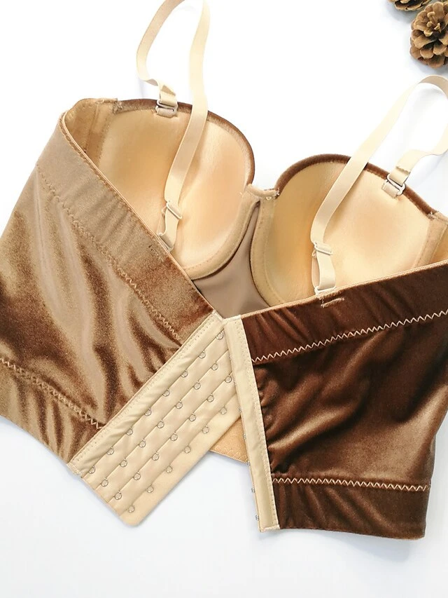 Corset Women's Corset Tops Prom Party & Evening Club Black Wine Green Sexy Overbust Corset Buckle Backless Tummy Control Pure Color Summer Spring 8 Corset Women's Corset Tops Prom Party & Evening Club Black Wine Green Sexy Overbust Corset Buckle Backless Tummy Control Pure Color Summer Spring - Image 8