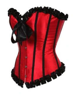 Corset Women's Corsets Halloween Wedding Party Party & Evening Club Black White Pink Comfortable Overbust Corset Hook & Eye Lace Up Backless Tummy Control Push Up Stripe All Seasons -Deals The Sexy Bra Store iuxxaa1640852405210