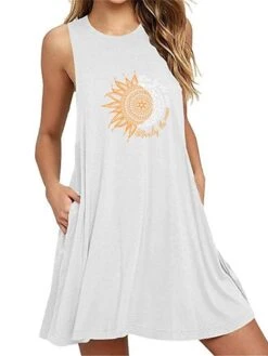 Women's Plus Size Loungewear Nightgown Nightshirt Dress Flower Basic Casual Comfort Home Daily Vacation Cotton Breathable Crew Neck Sleeveless Pocket Summer Spring Black White 9 Women's Plus Size Loungewear Nightgown Nightshirt Dress Flower Basic Casual Comfort Home Daily Vacation Cotton Breathable Crew Neck Sleeveless Pocket Summer Spring Black White -Deals The Sexy Bra Store izygcm1678257206402