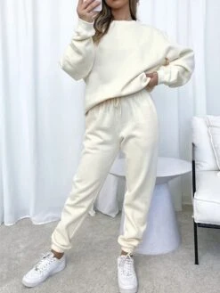 Women's Lounge Sets Sweatsuits Tracksuits Pure Color Fashion Casual Comfort Daily Going Out Polyester Breathable Crew Neck Long Sleeve Pant Elastic Waist Fall Winter Black White 14 Women's Lounge Sets Sweatsuits Tracksuits Pure Color Fashion Casual Comfort Daily Going Out Polyester Breathable Crew Neck Long Sleeve Pant Elastic Waist Fall Winter Black White -Deals The Sexy Bra Store jcucrl1695798615953