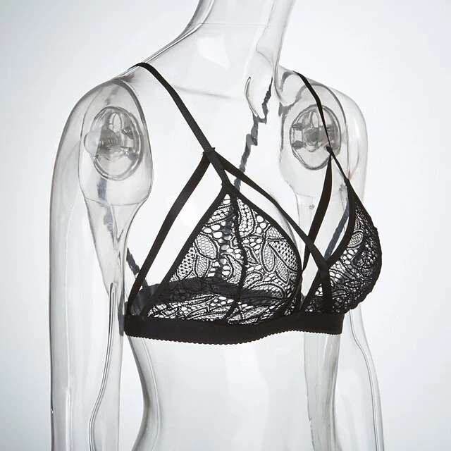 Women's Wireless Bras 3/4 Cup Solid Colored Pure Color Hook & Eye Xmas Christmas Polyester Sexy 1PC Black Wine 8 Women's Wireless Bras 3/4 Cup Solid Colored Pure Color Hook & Eye Xmas Christmas Polyester Sexy 1PC Black Wine - Image 8