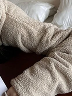 Women's Loungewear Sets Pure Color Fashion Comfort Soft Street Daily Date Polyester Warm Breathable Hoodie Long Sleeve Pant Elastic Waist Fall Winter Pink Brown -Deals The Sexy Bra Store jggloa1692348333614