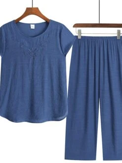 Women's 2 Piece Loungewear Sets Plus Size Pajama Pure Color Breathable Crew Neck Short Sleeve T-Shirt And Wide Leg Pants Fashion Casual Comfort Street Daily Date Summer Spring Lotus Pink Pink 4XL 13 Women's 2 Piece Loungewear Sets Plus Size Pajama Pure Color Breathable Crew Neck Short Sleeve T-Shirt And Wide Leg Pants Fashion Casual Comfort Street Daily Date Summer Spring Lotus Pink Pink 4XL -Deals The Sexy Bra Store jhgpfo1681810284628