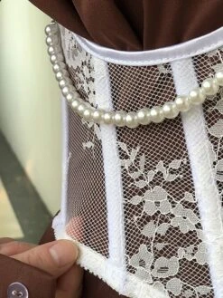 Corset Women's Corset Tops Sexy Underbust Corset Retro Embroidery Lace Lace Flower Buckle Lace Up Polyester Prom Birthday Party Party & Evening Spring & Summer Fall & Winter All Seasons White Black 36 Corset Women's Corset Tops Sexy Underbust Corset Retro Embroidery Lace Lace Flower Buckle Lace Up Polyester Prom Birthday Party Party & Evening Spring & Summer Fall & Winter All Seasons White Black -Deals The Sexy Bra Store jjetpy1637158124449